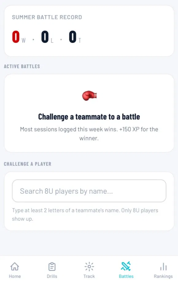 Battles screen